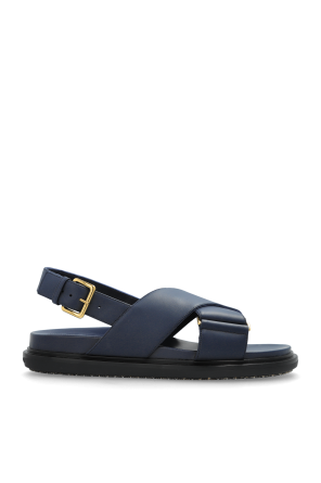 サンダル・ミュール FERRAGAMO Dark brown leather Atena sandals Athena Dark Brown Sandals | Toe Ring Sandals